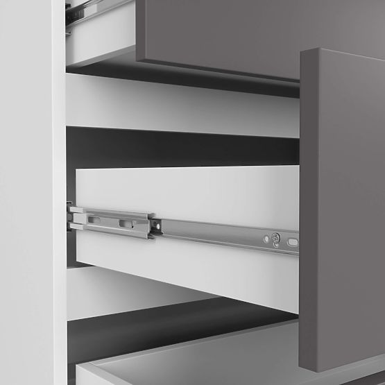 CHEST OF DRAWERS K160 8SZ CLP PK WHITE / GRAY