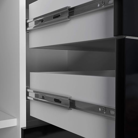 CHEST OF DRAWERS K45 PK BLACK GLOSS