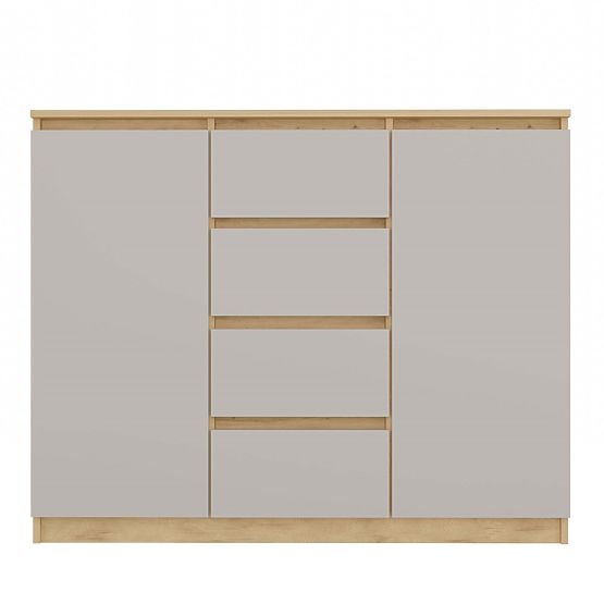 Chest of Drawers Malwa 2D4S 120 OAK ARTISAN CASHMERE BEIGE