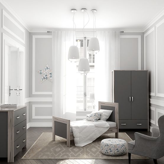 Chest of Drawers Manhattan - grey