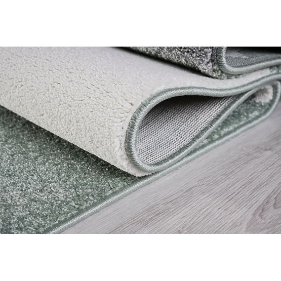 Children's rug STARFIELD - silver-gray/green