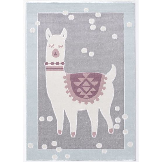 Childlike motorcyclepet Lama - gray-blue