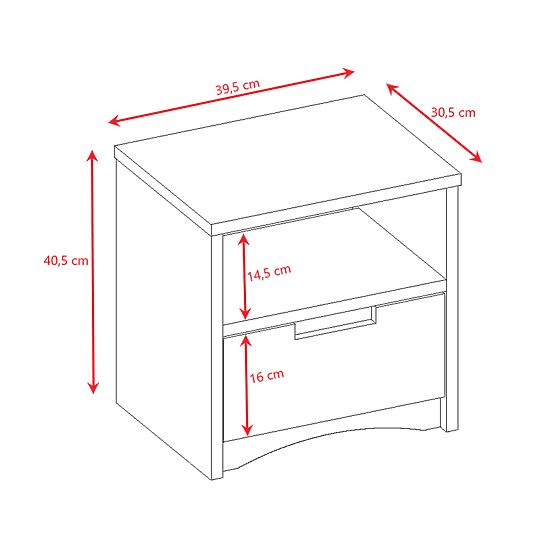Childlike night table Classic - white