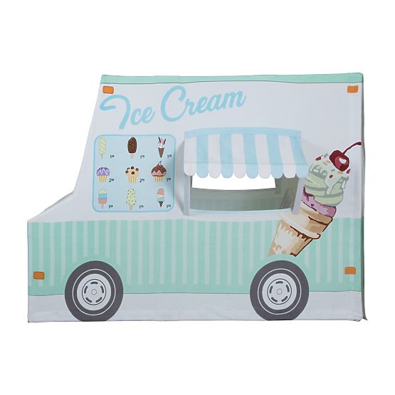 Childlike players house Ice cream motorcycle