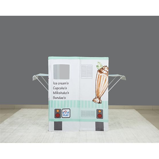 Childlike players house Ice cream motorcycle