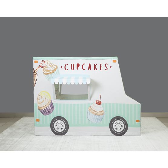 Childlike players house Ice cream motorcycle