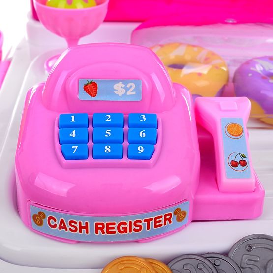 Childlike players set Ice cream stand