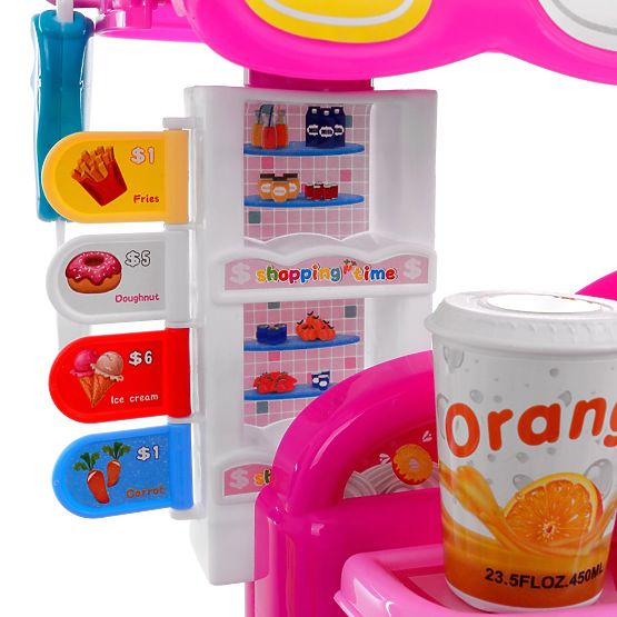 Childlike players set Ice cream stand