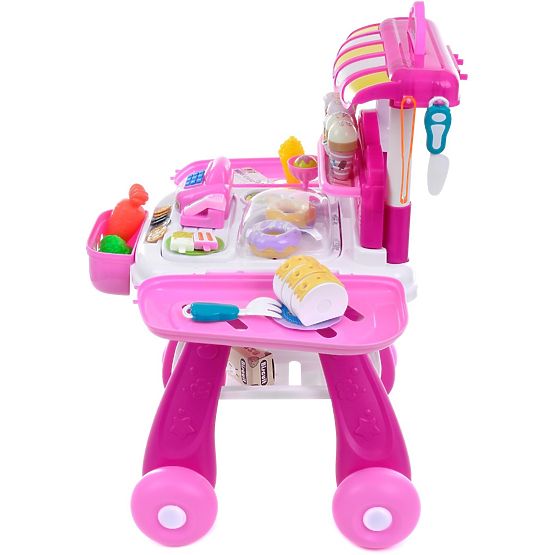 Childlike players set Ice cream stand