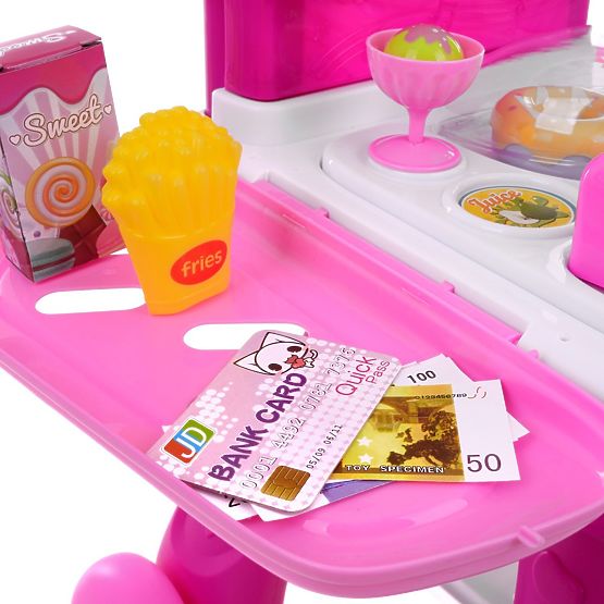 Childlike players set Ice cream stand