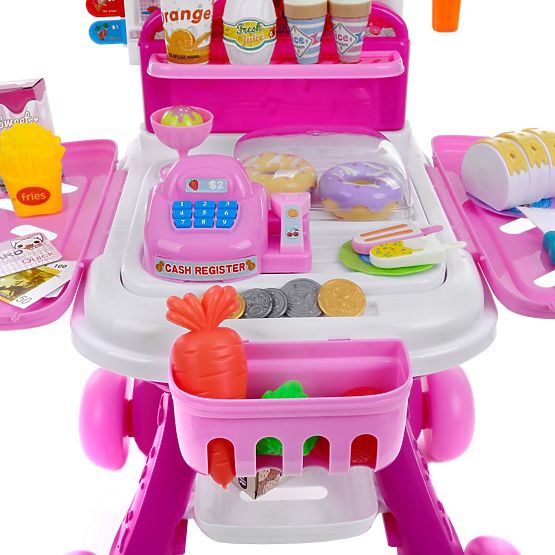 Childlike players set Ice cream stand