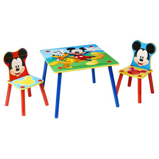 Childlike table with chairs Mickey Mouse
