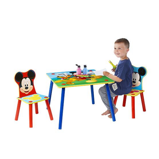 Childlike table with chairs Mickey Mouse