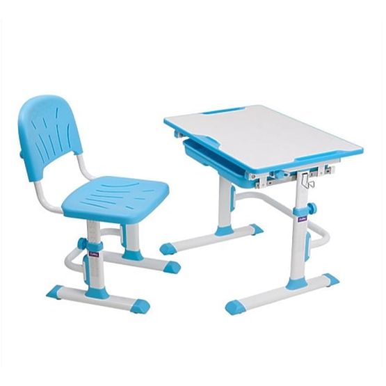 Childlike writing table + chair Cubby Lupine - blue
