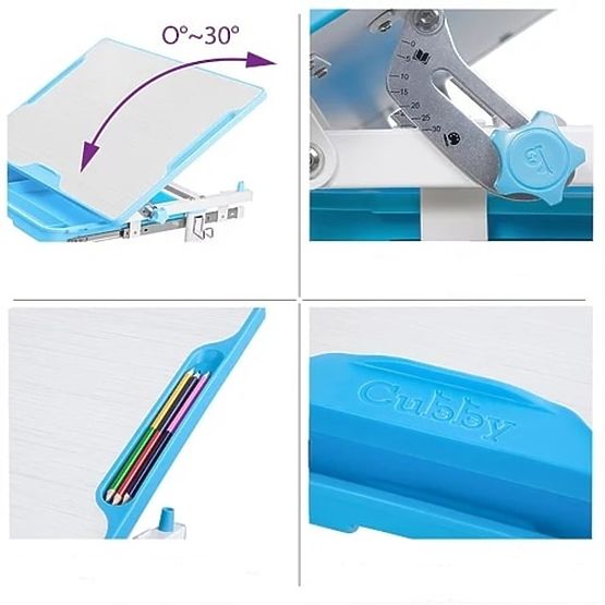 Childlike writing table + chair Cubby Lupine - blue