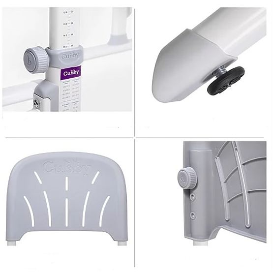 Childlike writing table + chair Cubby Lupine - gray