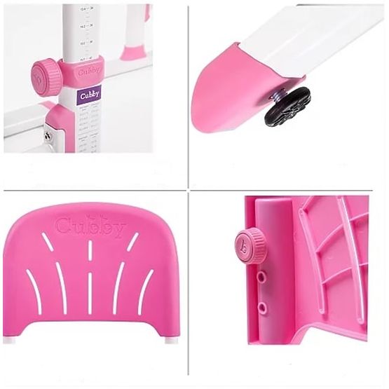 Childlike writing table + chair Cubby Lupine - pink