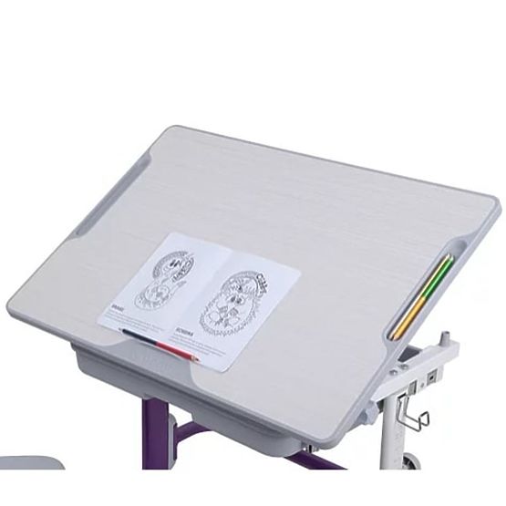 Childlike writing table + chair Cubby Lupine - violet