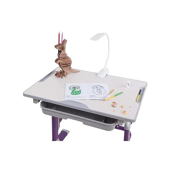 Childlike writing table + chair Cubby Lupine - violet