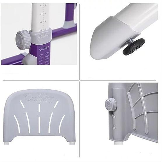 Childlike writing table + chair Cubby Lupine - violet