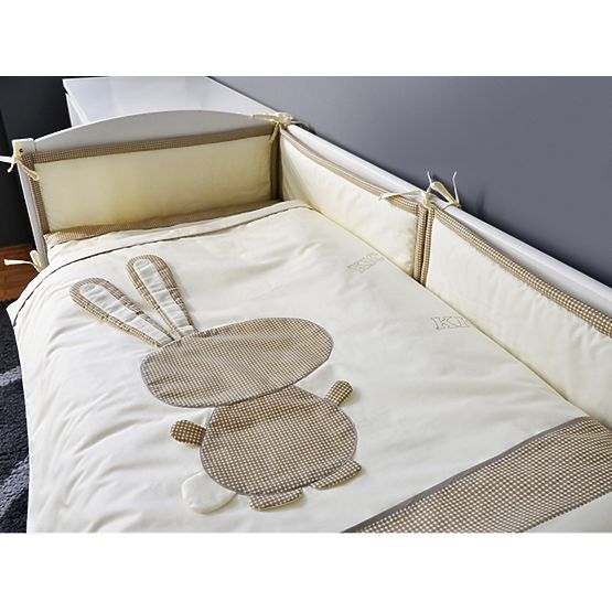 Children 3-piece bedding bunny - beige