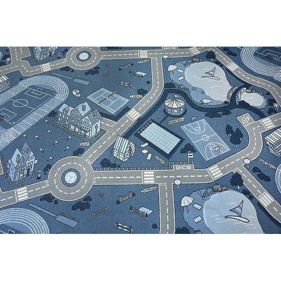 Children's anti-skid rug Street blues