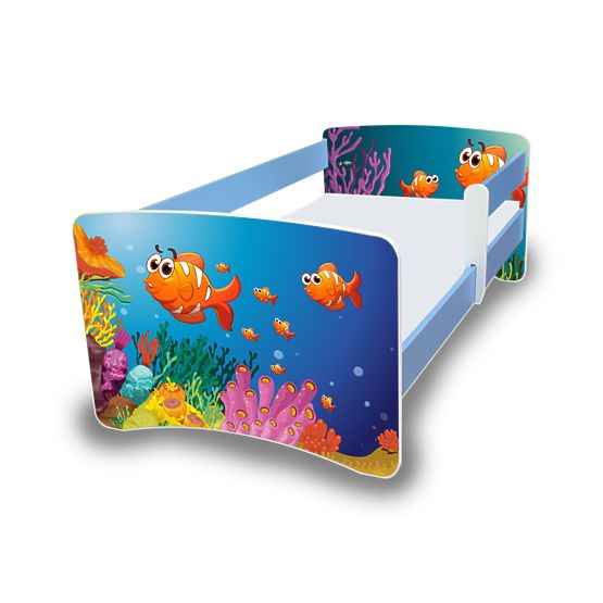 Children bed with barrier Nico - submarine world