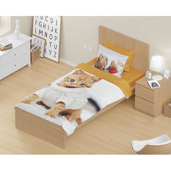 Children's bedding 140x200 cm + 70x90 cm Kitten