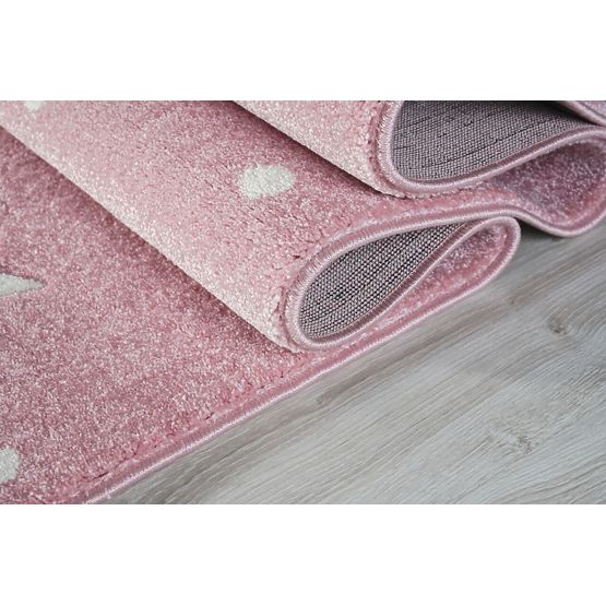 Children's rug HEAVEN pink/ white