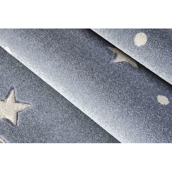 Children's rug HEAVEN silver-gray/ white