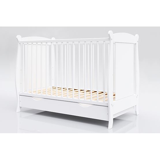 Laura Baby Cot - White