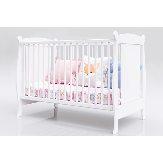 Laura Baby Cot - White