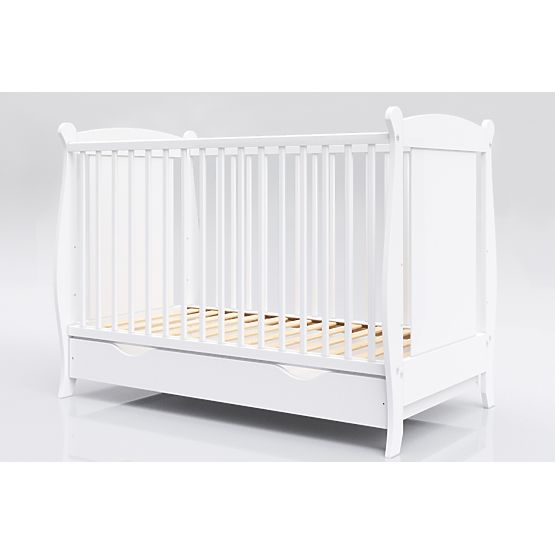 Laura Baby Cot - White