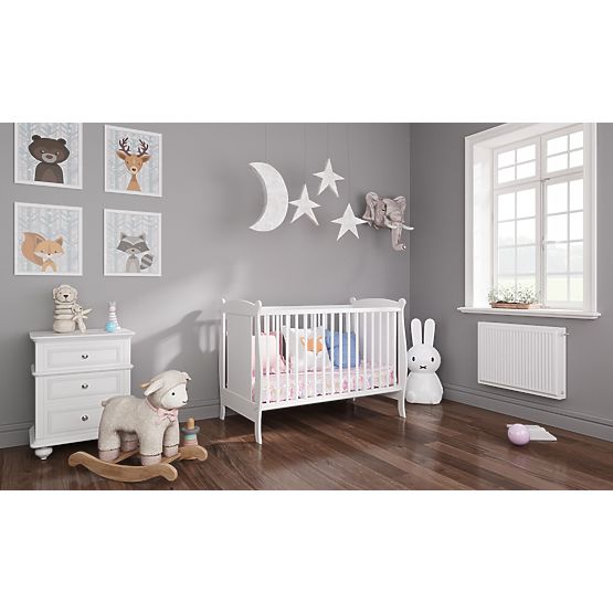 Laura Baby Cot - White