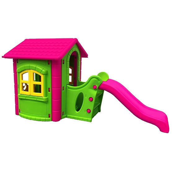 Children garden house with slide