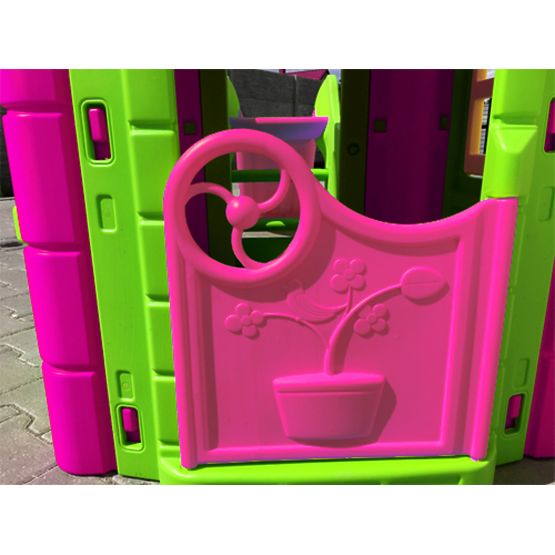 Children garden house with slide