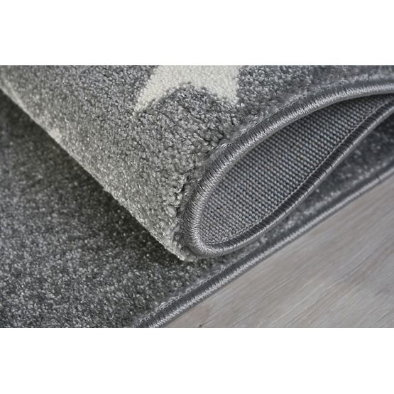Children's rug HEAVEN silver-gray/ white