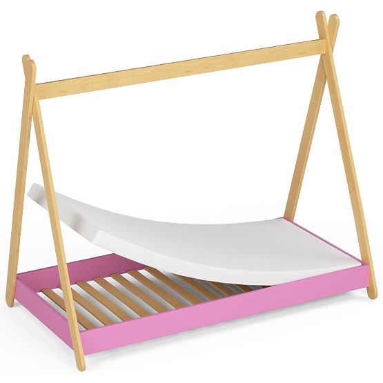 Children's Bed 160x80 GEM with Mattress Pink