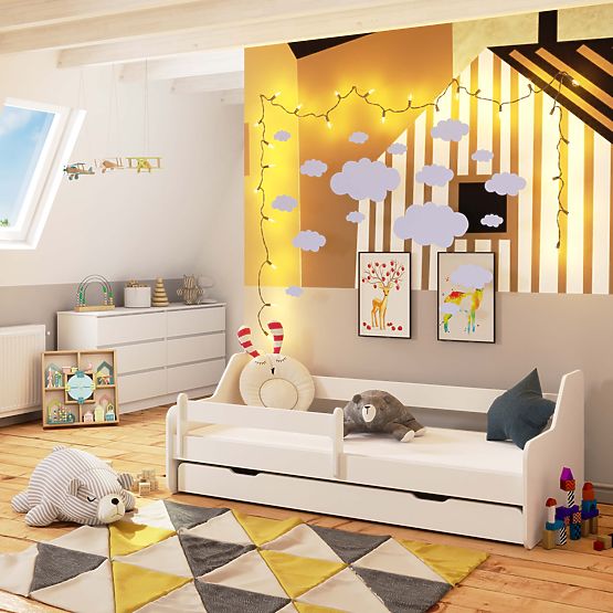 Children's Bed ACTIV 180x80 White + Mattress