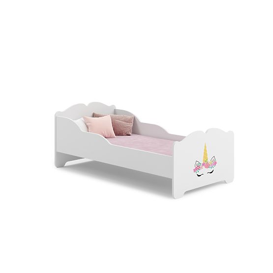 Children's Bed ANNA with Mattress 160x80 Unicorn Corner