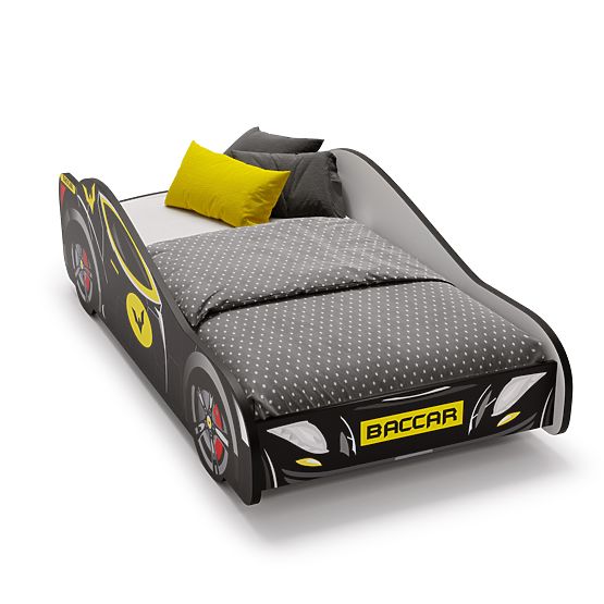 Children's Bed Car Batcar Black 160x80