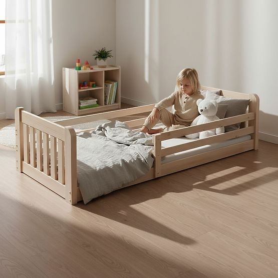 Children's Bed Jerry - Natural, Low