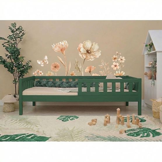 Children's Bed Montessori Ourbaby Meadow Plus - Green