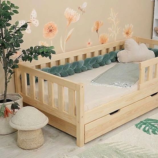 Children's Bed Montessori Ourbaby Meadow Plus - Natural