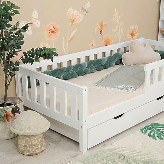 Children's Bed Montessori Ourbaby Meadow Plus - White