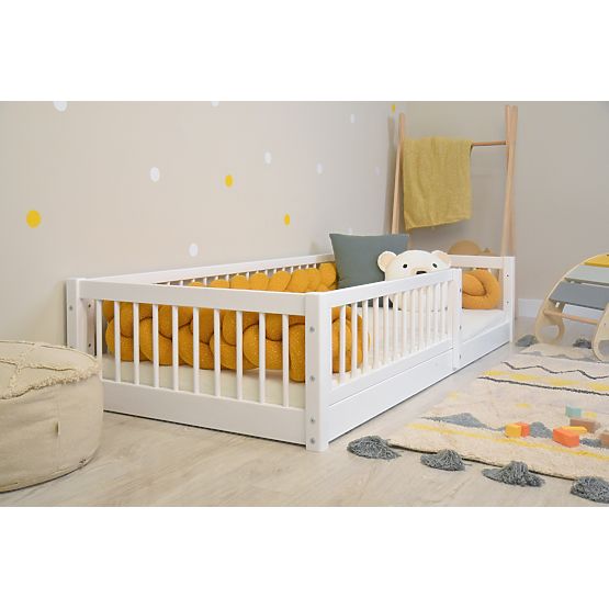 Montessori Children's Bed Woodie Plus - White