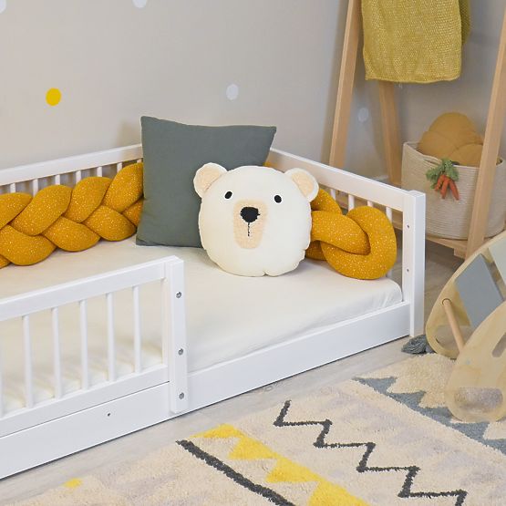 Montessori Children's Bed Woodie Plus - White