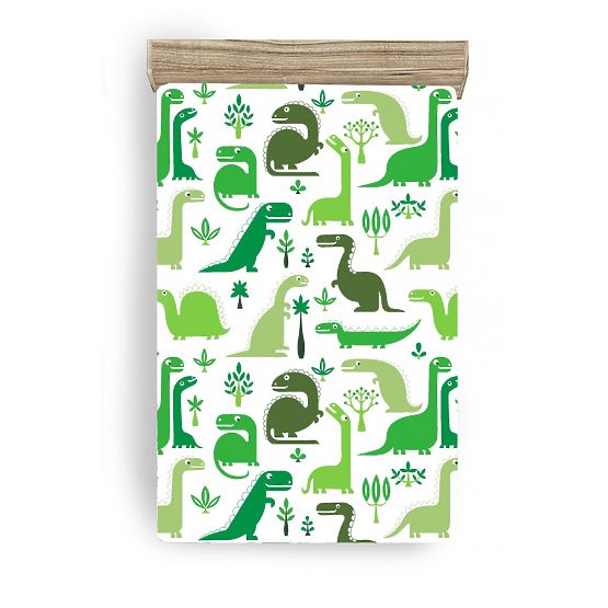 Children's bed sheet Dinosaurs