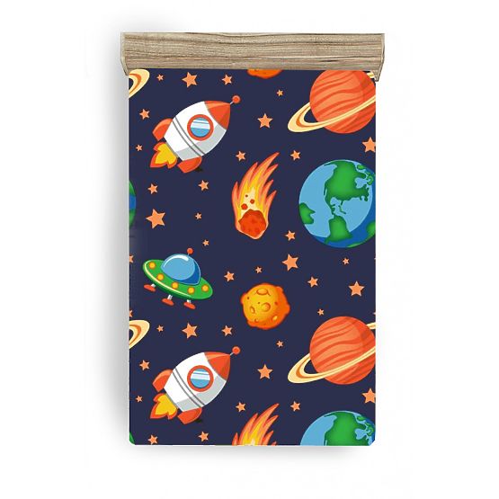 Children's bed sheet Space