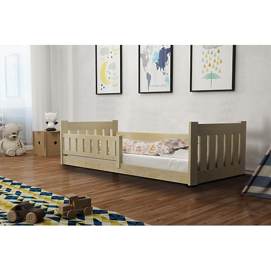 Children's Bed Tom - Natural, Low
